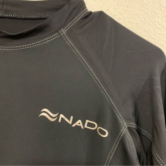 Nado Rashgard Sun Protection Swimwear Long Sleeve Top Women's Black S. - Picture 3 of 8